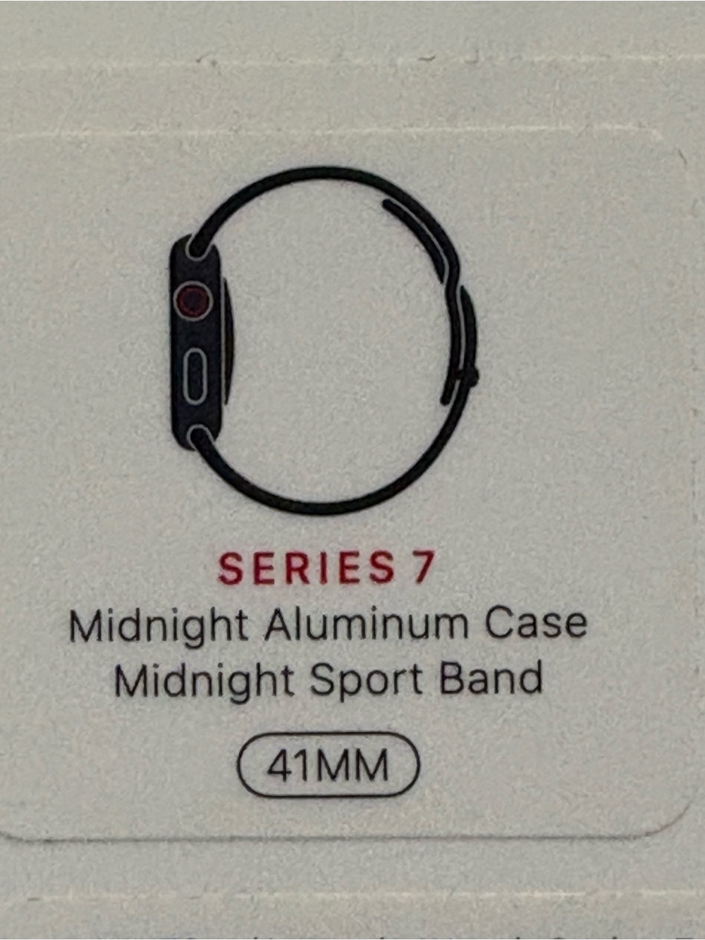 Apple Watch Series 7 Midnight Aluminum Case with Midnight Sport Band - 41mm